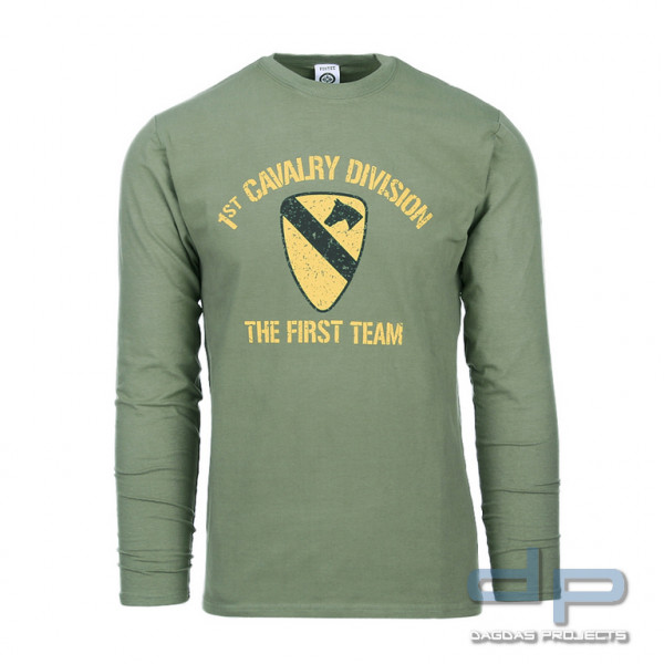 T-Shirt First Cavalry Division lange Ärmel