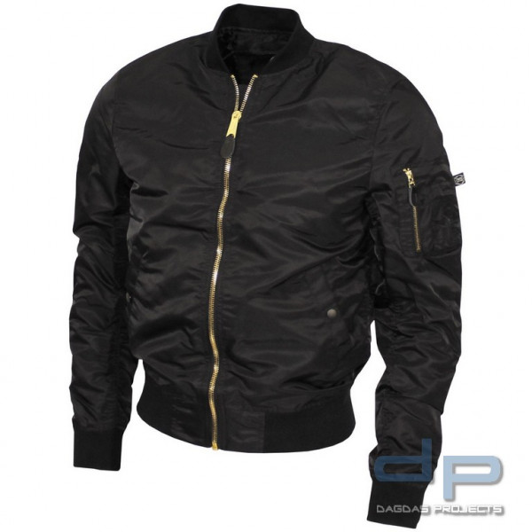 US Airforce Jacke MA1, in Schwarz und Oliv