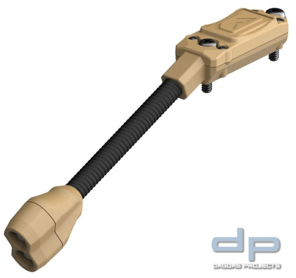 Princeton Tec Switch Railink (Gentex Flexlight Helmlampe) in Tan