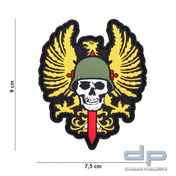 Emblem 3D PVC Spanischer Skull
