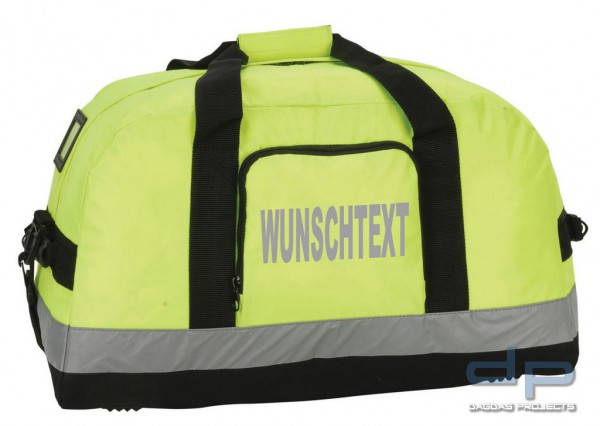 Reisetasche High Visibility mit Aufdruck nach Wunsch in reflex silber