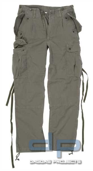 Moleskin Kommando Hose Gewaschen in Oliv Größe: 7