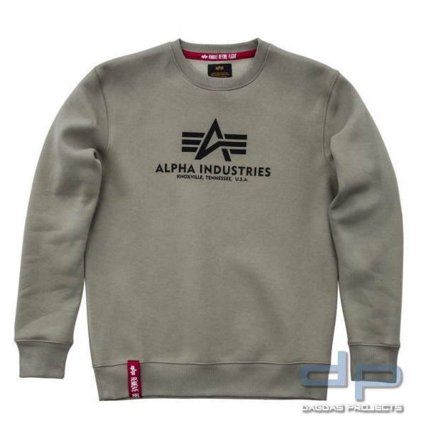 Alpha Industries Basic Sweater in Olive Größe: S