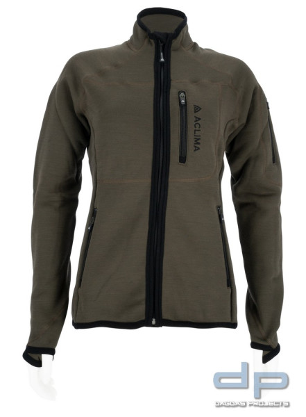 Aclima FleeceWool Jacket V2 Women in Tarmac (Woll-Fleece Jacke)