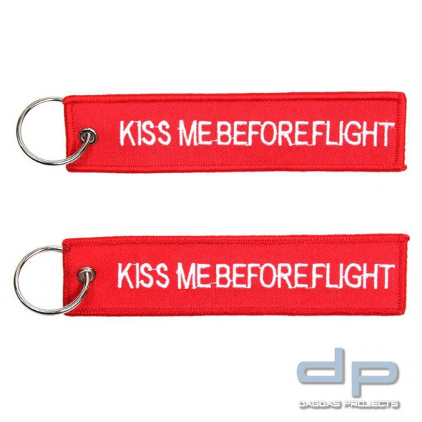 Schlüsselanhänger 2x Kiss Me Before Flight