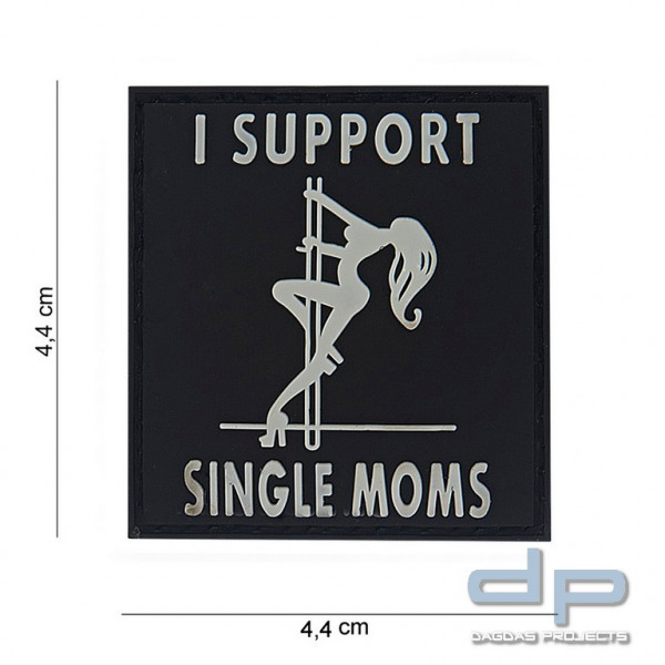 Emblem 3D PVC I support Single Moms