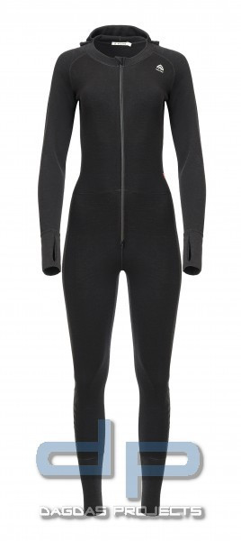 ACLIMA WARMWOOL OVERALL WOMAN SCHWARZ