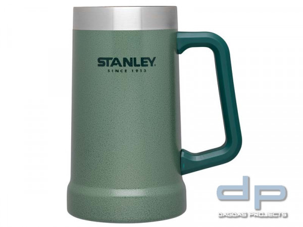 Stanley ADVENTURE VACUUM STEIN, 709 ml, grüne Hammerschlaglackierung, Griff