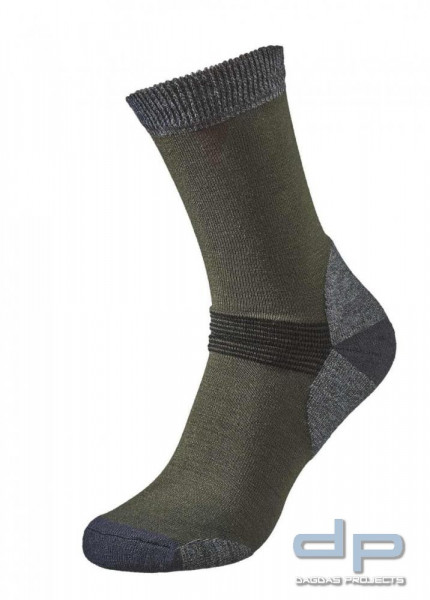COOLMAX® Socke im 5er Pack in khaki/grau abgesetzt