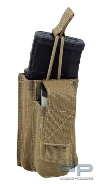 Warrior Single Open M4 &amp; 9mm Mag Pouch Coyote