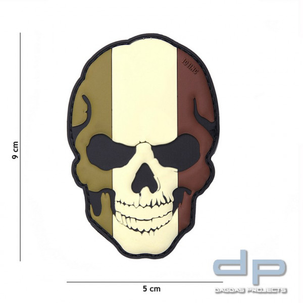 Emblem 3D PVC Skull Frankreich camo