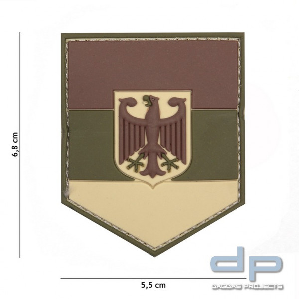 Emblem 3D PVC Deutsche Schild Multi