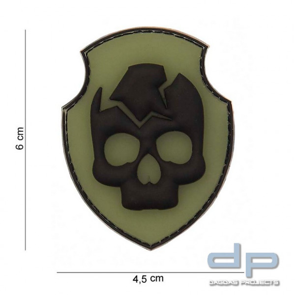 Emblem 3D PVC Geist Totenkopf