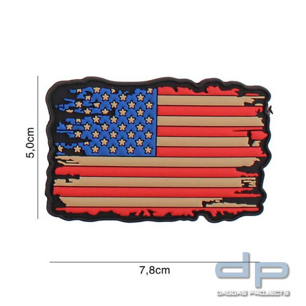 Emblem 3D PVC USA vintage