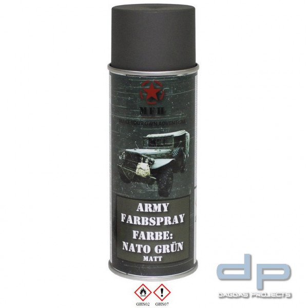 Farbspray, &quot;Army&quot; NATO GRÜN, matt, 400 ml