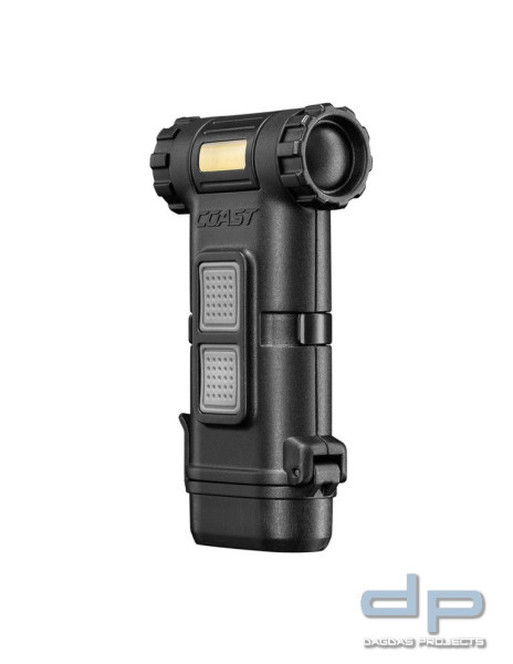 COAST® LED Clipleuchte -HX4R- mit rotierbarem Kopf rot/weiß, inkl. Akku