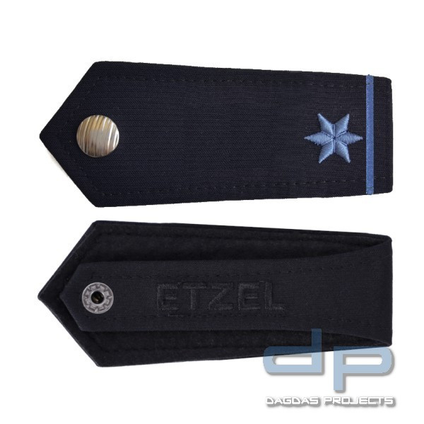 ETZEL® SCHULTERKLAPPEN PAAR HESSEN 1 STERN BLAU MIT 1 BALKEN BLAU - JUSTIZ