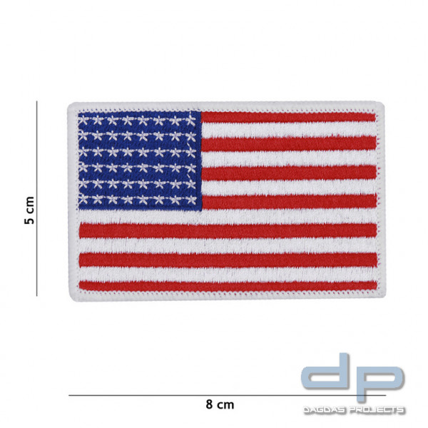 Emblem Stoff Flagge USA 48 Sterne