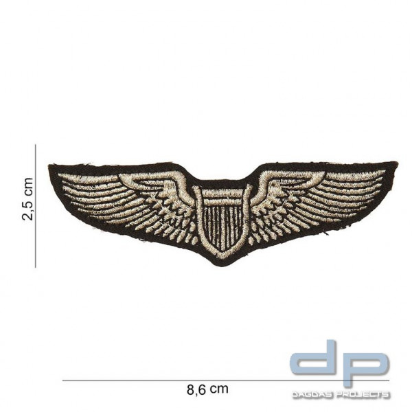 Emblem Stoff US Pilot Wing