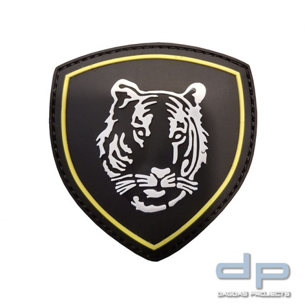 Emblem 3D PVC Russischer Tijger schwarz