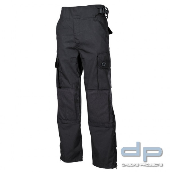 Kommandohose, &quot;Smock&quot;, Rip Stop, schwarz Größe: XL