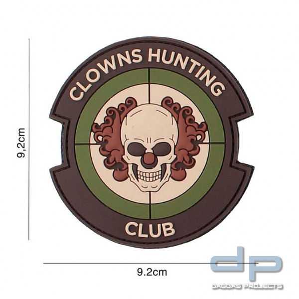 Emblem 3D PVC Clowns Hunting Club multi