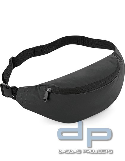 Reflective Belt Bag in Schwarz und Silber