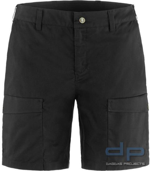 Fjällräven - Abisko Hybrid Trail Shorts (Frauen) in Schwarz und Oliv