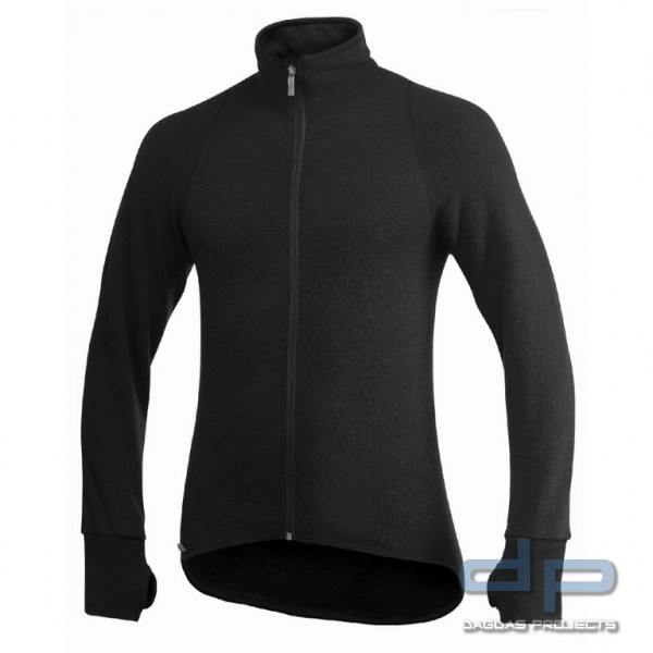 Woolpower® Thermo - Jacke mit Stehkragen 400 g/m² in Schwarz
