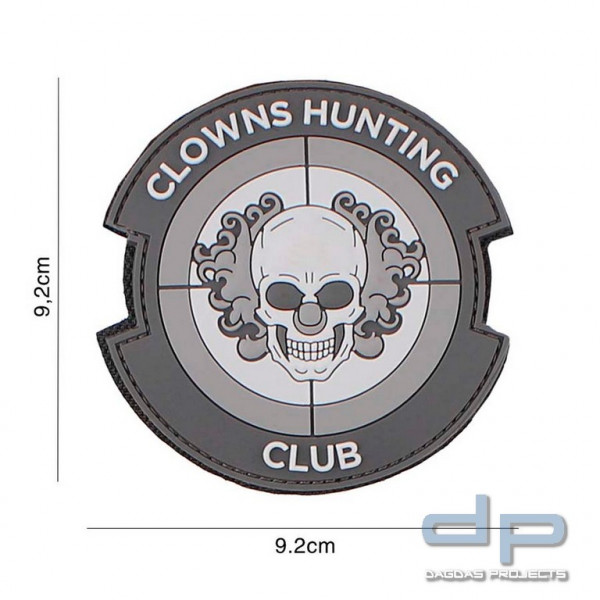 Emblem 3D PVC Clowns Hunting Club grau