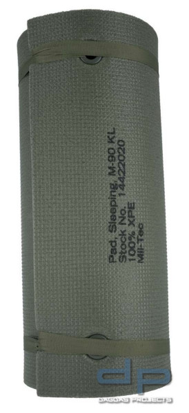 Mil-Tec Holländische Isomatte mit Gurt 2-lagig (180x50x1,8cm)