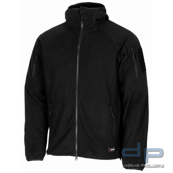 Fleece-Jacke, "ViperGrid", schwarz