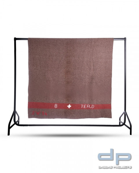 SCHWEIZ.WOLLDECKE 200X140 CM BRAUN VPE2