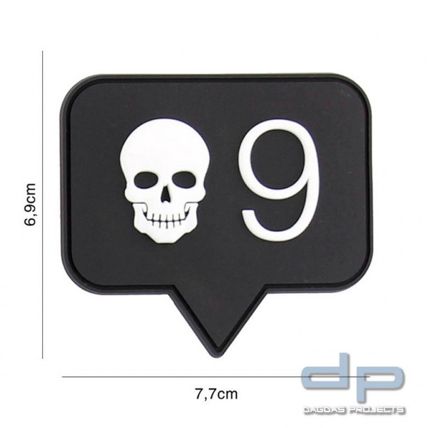 Emblem 3D PVC Skull 9