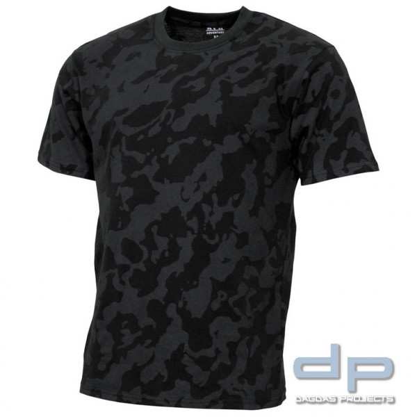 US T-Shirt, &quot;Streetstyle&quot;, night-camo, 140-145 g/m²