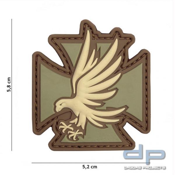 Emblem 3D PVC Iron Eagle coyote