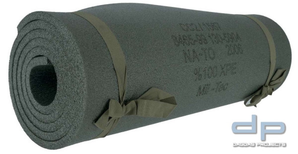 Mil-Tec NATO Isomatte mit Gurt (190x50x1cm) in oliv