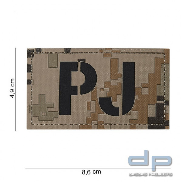Emblem 3D PVC PJ dig. Desert
