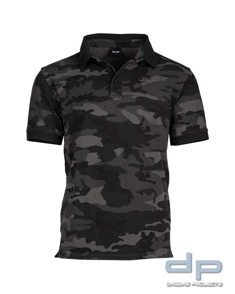 POLOSHIRT PREWASH CO.PIKEE DARK CAMO