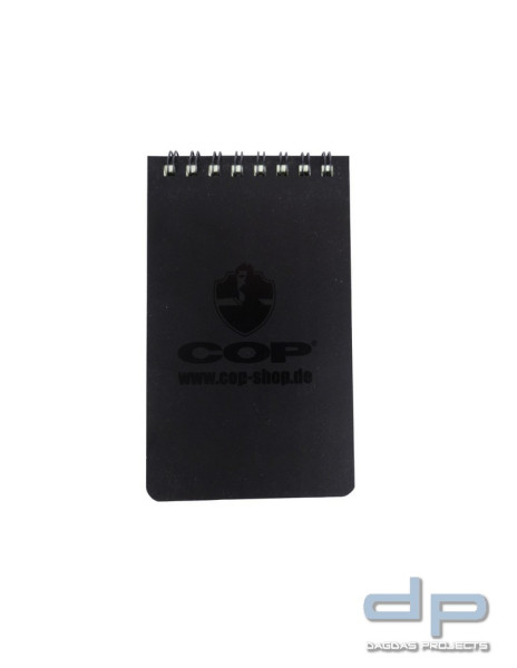 COP® Wasserabweisender Notizblock/Meldeblock mit 40 Blatt, klein (13x7,8cm)