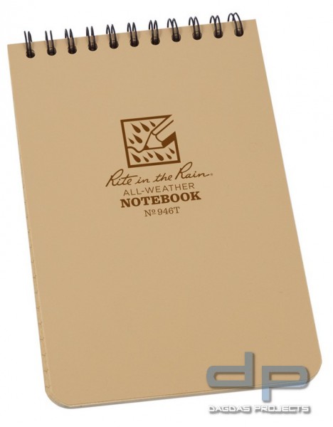 Rite in the Rain Tactical Notebook 4&quot; x 6&quot; Farbe: Tan