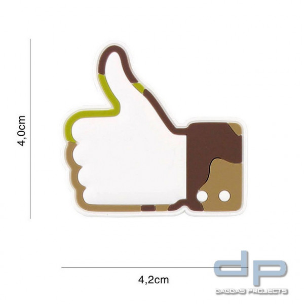 Emblem 3D PVC Like/don&#039;t like woodland