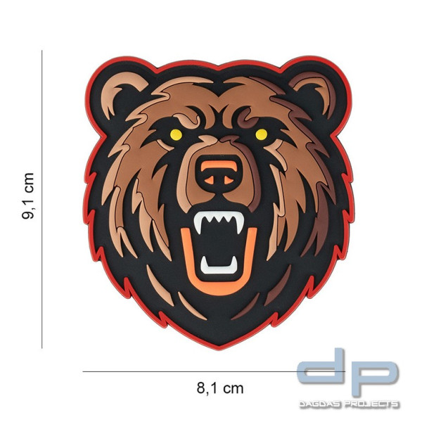 Emblem 3D PVC Grizzlybär