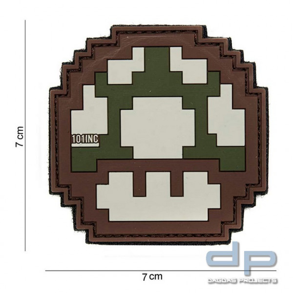 Emblem 3D PVC Mushroom beige/braun