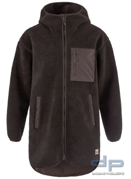 Fjällräven - Vardag Pile Fleece Long W (Damen-Jacke) in Schwarz