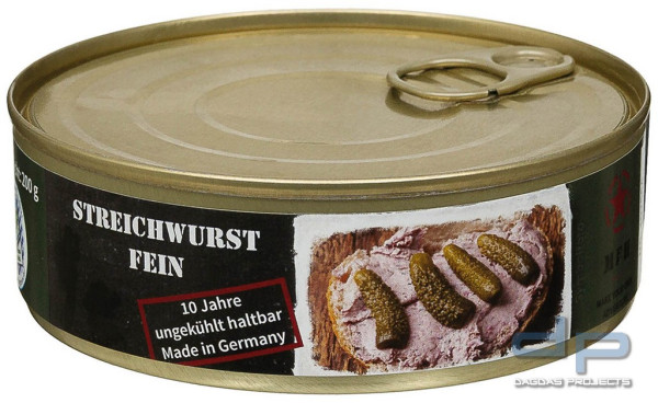 Streichwurst, fein, Vollkonserve, 200 g, 24 Stück