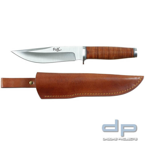 Fahrtenmesser, &quot;Ranger 16&quot;, Ledergriff, Scheide