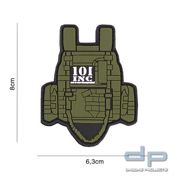 Emblem 3D PVC Tactical Weste grün