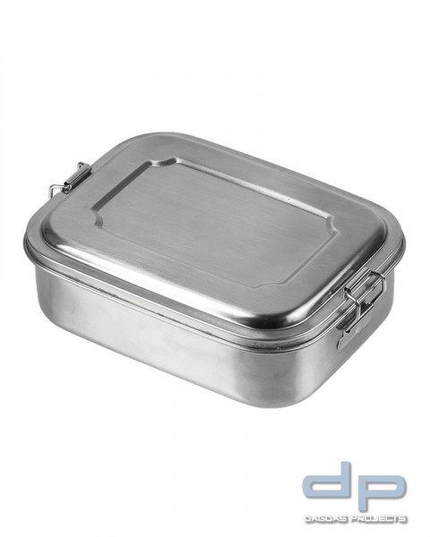 LUNCHBOX STAINLESS STEEL 18X14X6,5CM VPE 2