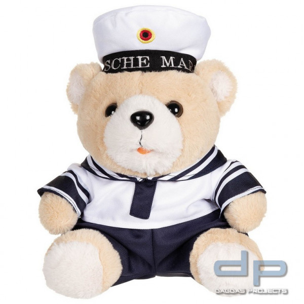 Teddybär, &quot;Marine&quot;, mit Anzug und Kappe, ca. 28 cm